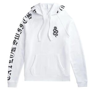 Taylor Swift Reputation White Snake Hoodie Size L
